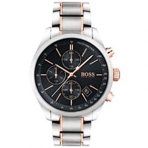 סט שעון יד HUGO BOSS לגברים דגם HB1513473 וצמיד עמרי